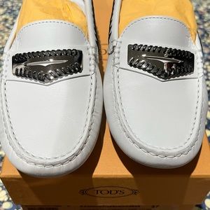 Tods leather loafers